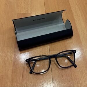 Warby Parker grey blue Clear-Front Optical Glasses